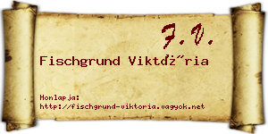 Fischgrund Viktória névjegykártya